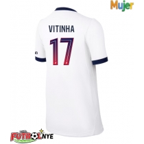 Camiseta Paris Saint-Germain Vitinha #17 Visitante Equipación para mujer 2026-27 manga corta